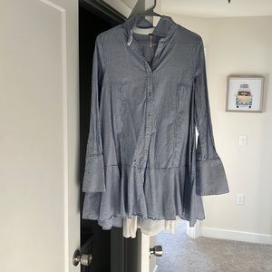 Free people. Size small, striped dress with slip.